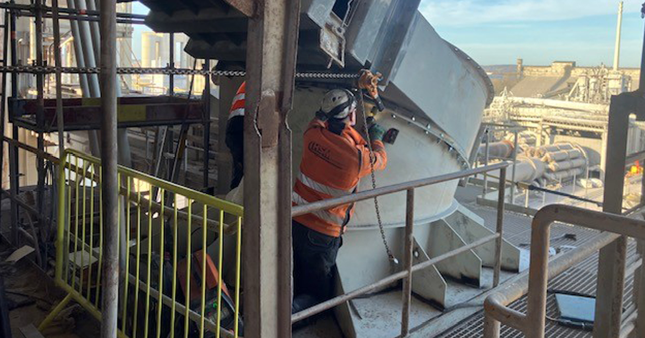 Industriservice udført i kote 40